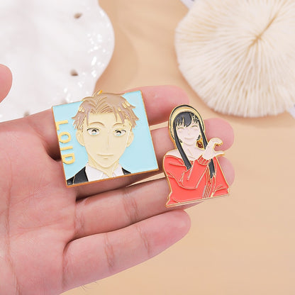 SPY X FAMILY Enamel Pins Super Powers Anya Spy Father Killer Mother Brooches Badges Jewelry Gift for Fans Friends Free Shipping