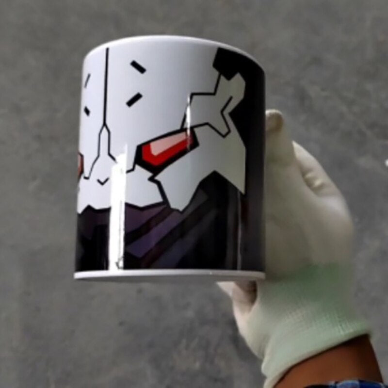 Anime Cyberpunk Edgerunners Cosplay Adam Smasher Mug With Rebecca Coaster Cup Milk Ceramic Cup Birthday Gift