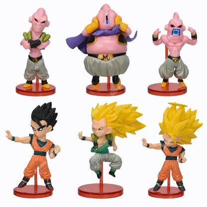 8/21pcs Dragon Ball Z Goku Vegeta Freeza Broly Action Anime Figure Draognball Super Saiyan Figura PVC Model Dolls Birthday Gifts