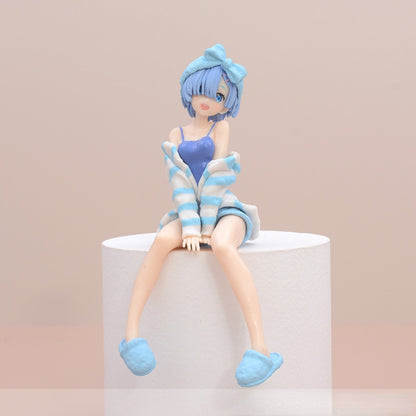 Action Figures Rem Anime Re: Zero In A Different World From Zero PVC Action Toy Rem Ram Action Figure Collectible Model Toys