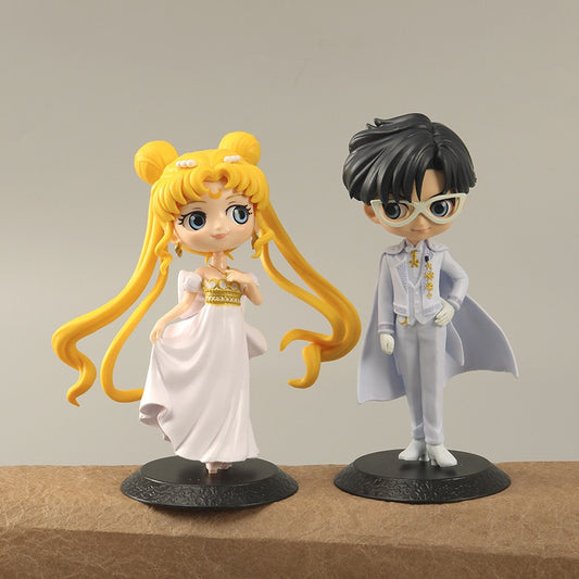 16CM Cartoon Anime Sailor Moon Action Figures Toys For Boys Girls Kids Gifts Model Ornaments