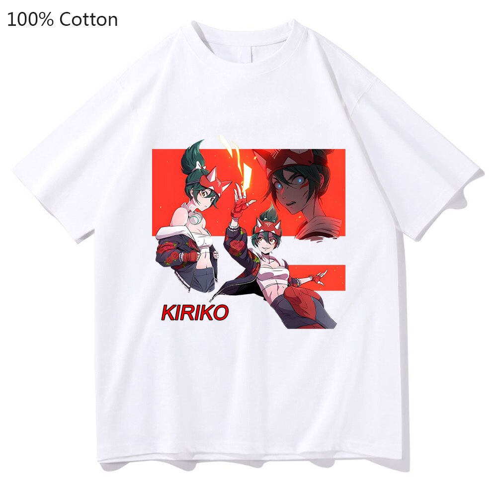 Kiriko Game Overwatch 2 T-shirts WOMEN 100% Cotton T Shirts Sense of Design Tshirts Handsome Casual Regular Fit Fashion Cartoon