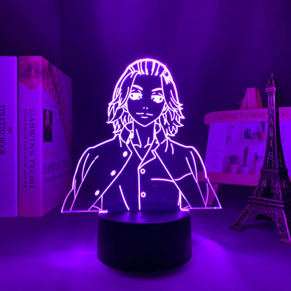 Led Lamp Tokyo Revengers Mikey for Child Bedroom Decor Night Light Birthday Gift Room Table Anime Tokyo Revengers 3d Light