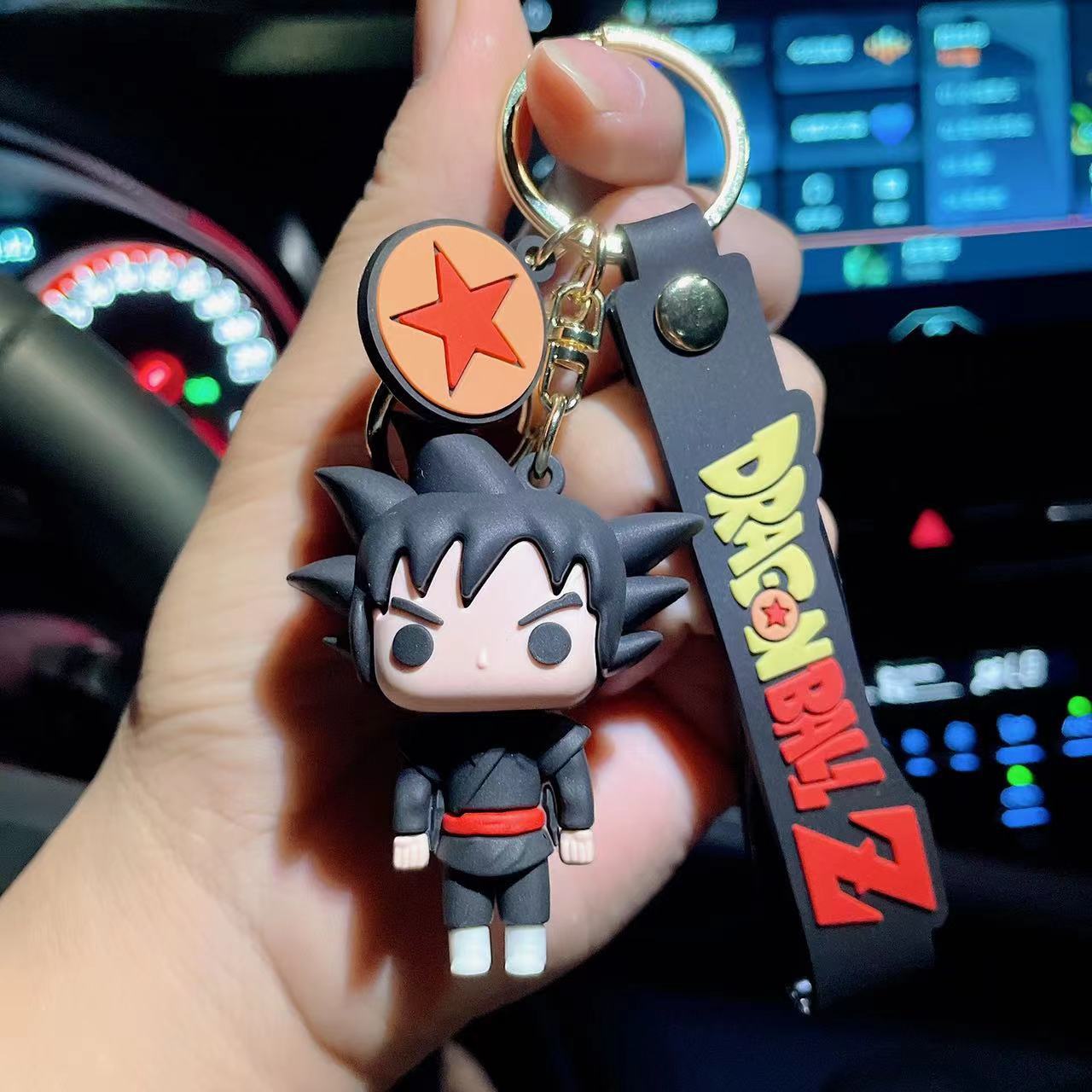 New Dragon Ball Keychain Cartoon Anime Keychains Beerus Son Goku Ozaru Vegeta Action Figures Key Chain Keyring Bag Pendant Gifts