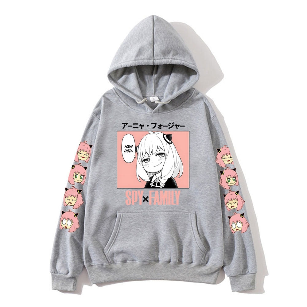 Anya Anime Spy X Family Hoodies Kawaii Cartoon Mens/WomenSweatshirt Tops Harajuku Unisex Couple Hoodie Plus Fashion Streetwear