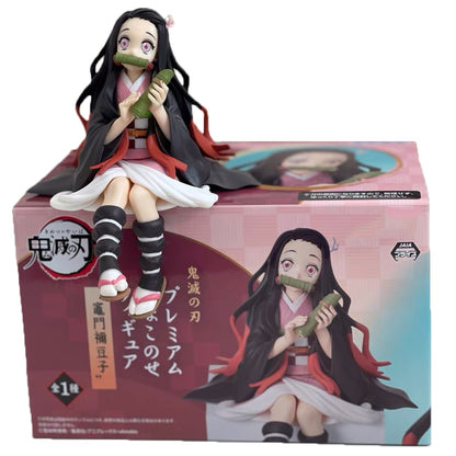 Demon Slayer Kamado Anime Figure Kamado Nezuko PVC Action Figure Toy Kimetsu no Yaiba Statue Adult Collectible Model Doll Gift