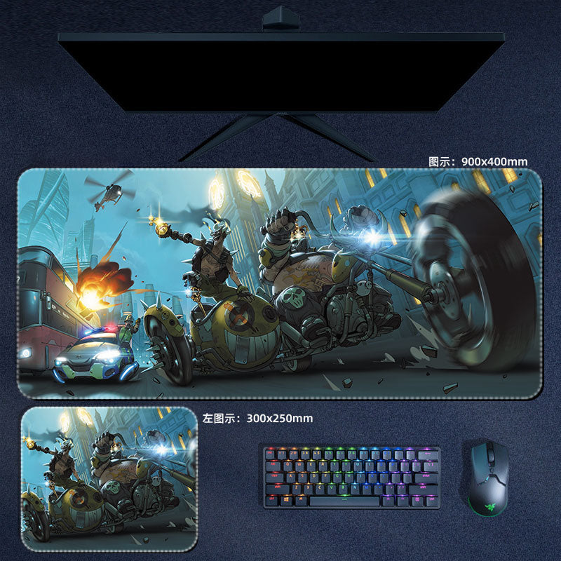 Gaming Overwatch Large Mouse Pad Dva Genji Hanzo Junkrat Mousepad Computer Laptop Gamer Pad PC Gaming Anime Accessories Desk Mat