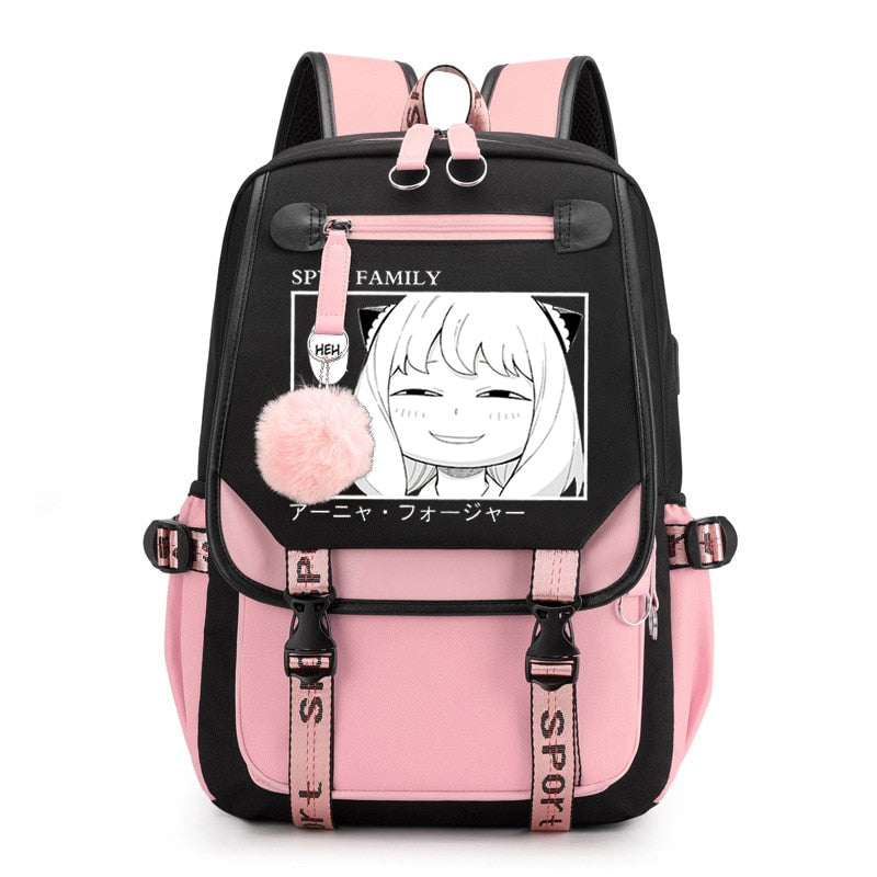 Spy X Family Anya Forger Anime Primary School Backpacks Waterproof Children School Bags Girls Travel Backpack SchoolBag Mochila