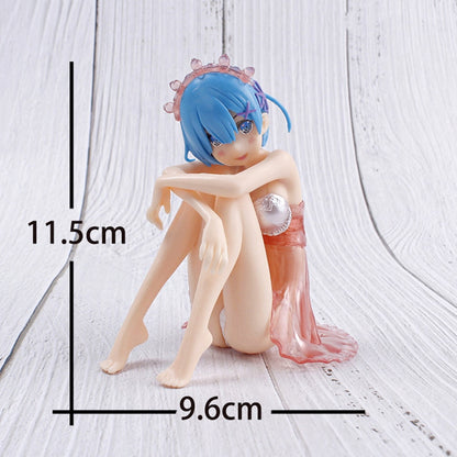 Anime Re: Zero In A Different World From Zero Rem Ram yellow skirt Figure cute Emilia PVC Action Figure Collection Model Toys