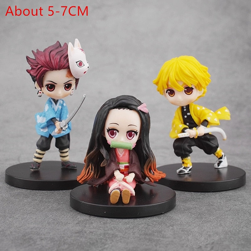 Demon Slayer Kamado Anime Figure Kamado Nezuko PVC Action Figure Toy Kimetsu no Yaiba Statue Adult Collectible Model Doll Gift