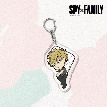 Kawaii Spy X Family Cosplay Keychain Twilight Yor Forger Anya Forger Keyring Cartoon Print Acrylic Key Chain Ring Anime Jewelry