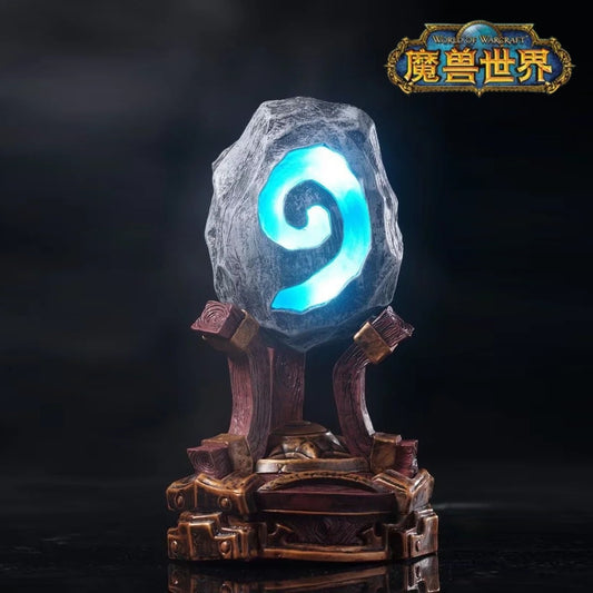 22cm World of Warcraft Figrue Glowing Hearthstone Game Hearthstone with LED Breathing Light Collectible Doll Model Kid Toy