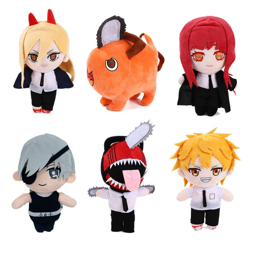 New Anime Chainsaw Man Plush Toy Pochita Pendant Keychain Plush Dolls Soft Pillow Collection Cosplay Birthday Gift for Kids