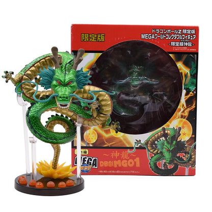 Dragon Ball Z Anime Shenlong Figures Set Esferas Del Dragon and 7 Stars Dragonball Balls 3.5cm Shelf Figurine Collection Model