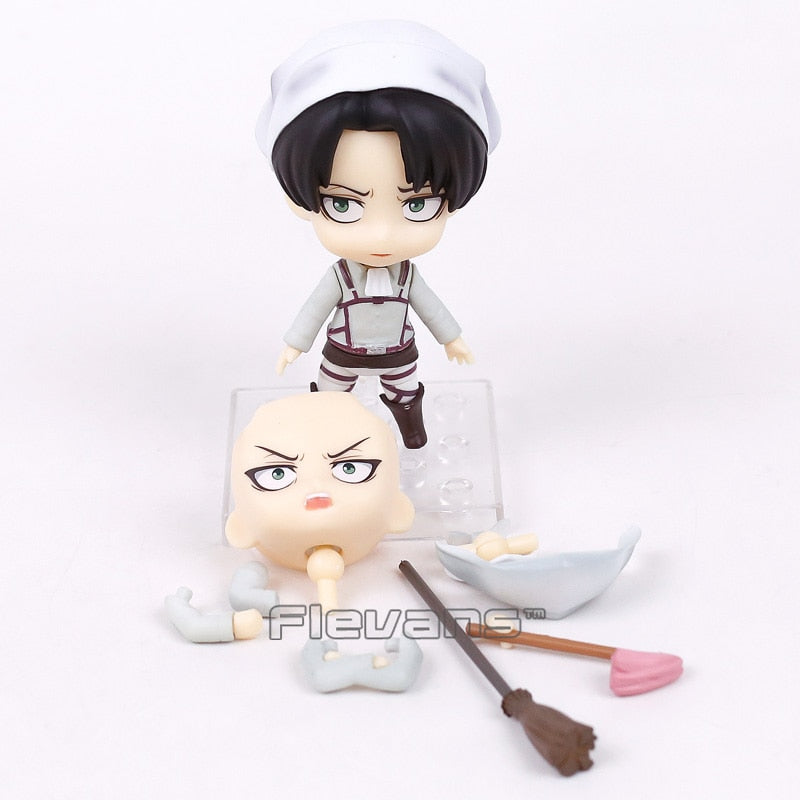 Figma Attack on Titan Eren Jaeger / Mikasa Ackerman / Levi Ackerman / PVC Action Figure Model Toy Figuirne