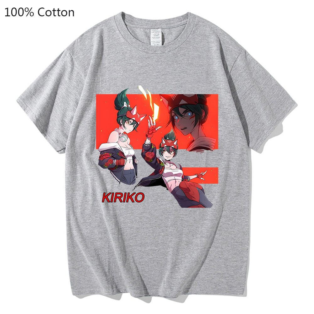 Kiriko Game Overwatch 2 T-shirts WOMEN 100% Cotton T Shirts Sense of Design Tshirts Handsome Casual Regular Fit Fashion Cartoon