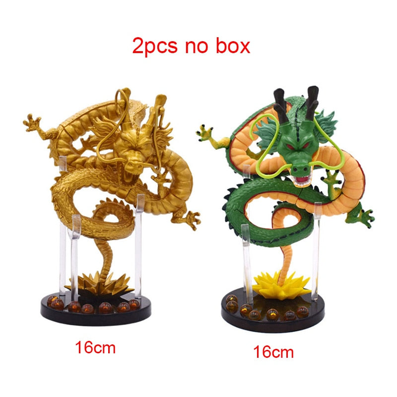 Dragon Ball Z Anime Shenlong Figures Set Esferas Del Dragon and 7 Stars Dragonball Balls 3.5cm Shelf Figurine Collection Model