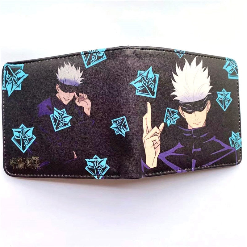 Anime Jujutsu Kaisen Wallet Fashion PU Leather Purse Itadori Yuji Fushiguro Megumi Cosplay Short Wallets Gift