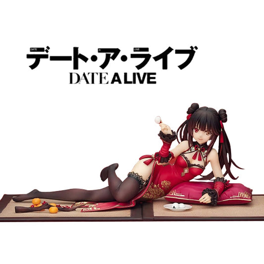 8CM Anime Figure Tokisaki Kurumi Japanese DATE A LIVE Sexy Cheongsam Lying Down Model Doll Toy Gift Collect Boxed Ornaments PVC