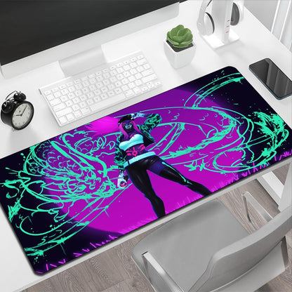 Keyboard Mouse Pad League of Legends Akali Kawaii Gaming Mat Large Mausepad Anime Mats Pc Mause Computer Accessories Gamer Pads