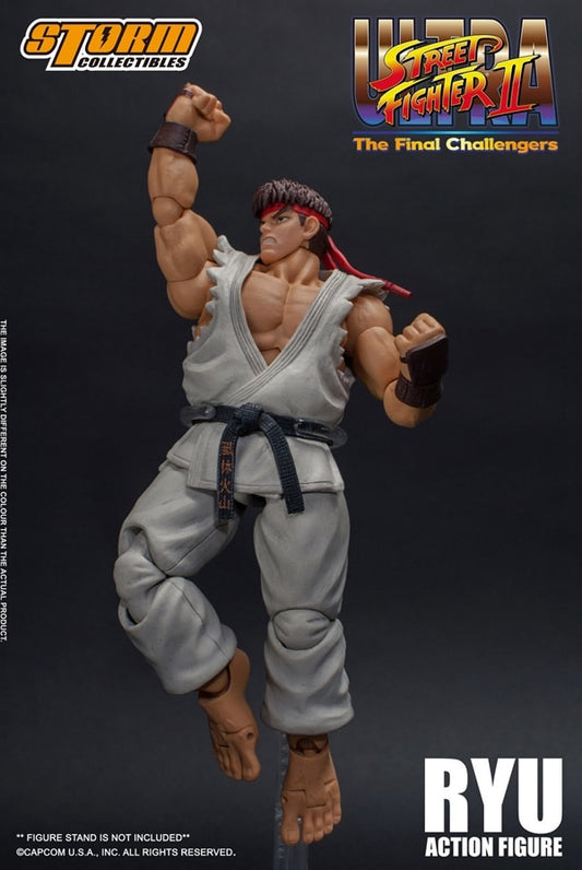 Storm Toys Ryu 1/12 Street Fighter II Four-Headed Carving Full Set 6&#39;&#39; Action Figure In Stock For Fans Collection