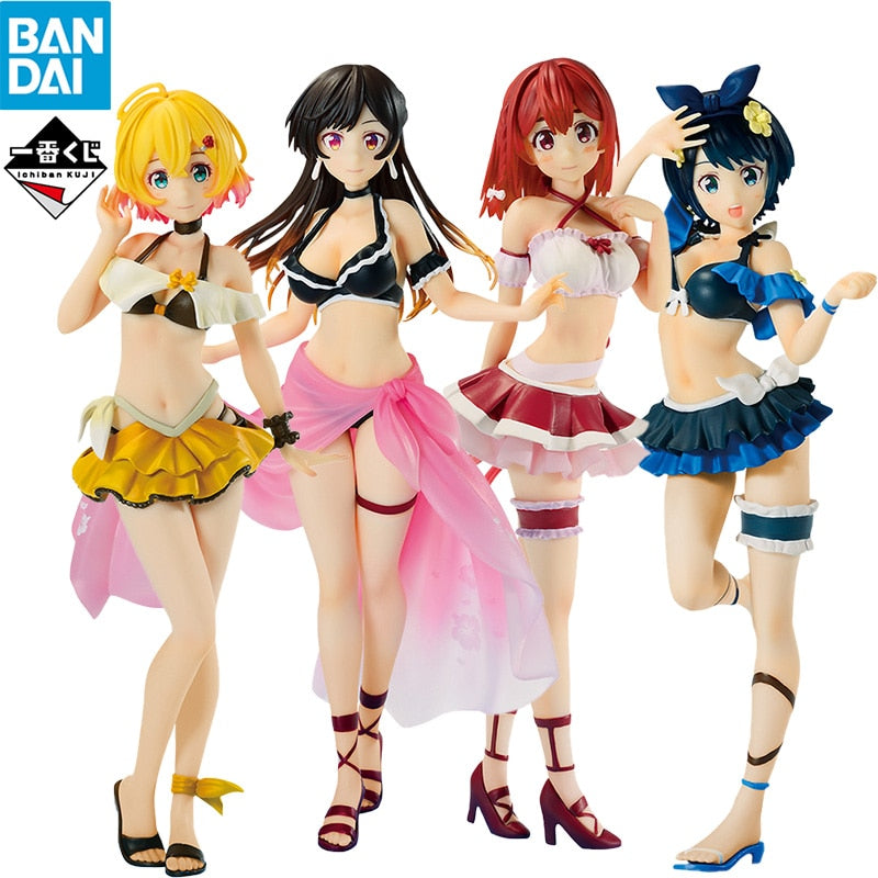 BANDAI Ichiban KUJI Rent A Girlfriend Sexy Ichinose Chizuru Nanami Mami Sarashina Ruka Sakurasawa Sumi Anime Action Figures Toy