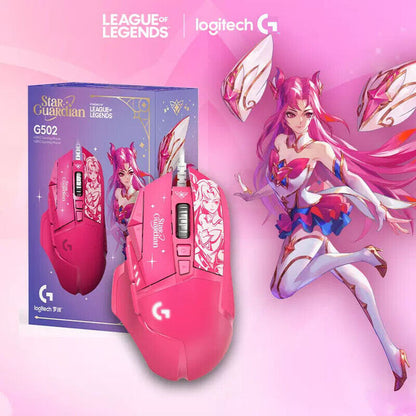 Logitech G502 Hero League of Legends Star Guardian Edtion Wired Gaming Mouse 25K Sensor 11 Programmable Buttons Gaming Mice