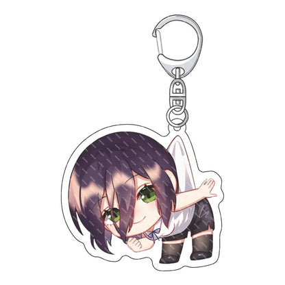 Manga Chainsaw Man Collection Keychain Car Key Chain Anime Figures Denji Pochita Makima Power Acrylic Metal Keyring Wholesale