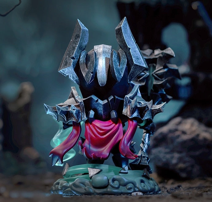 League Of Legends Mordekaiser Anime Game Peripheral LED Illuminated Model Q Version Figure Decoration Doll Collectibles Gifts