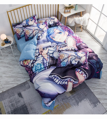 Bedding Sets Re: Zero In A Different World From Zero Rem Single Twin Queen Quilt Bed Cover Duvet Cover Pillow Case 2-3 Pieces Set