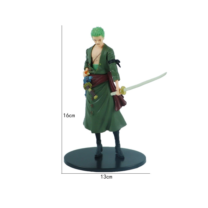 18cm One Piece Anime Figure Pirate Warriors Monkey D Luffy Roronoa Zoro Sanji Usopp Action Figures Collectible Model Toys