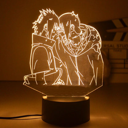 Anime Naruto Uzumaki LED Night Light  Kakashi Table lamp Toys Hatake Akatsuki Figures 3d Lamp Toys Birthday&amp;ChristmasGift