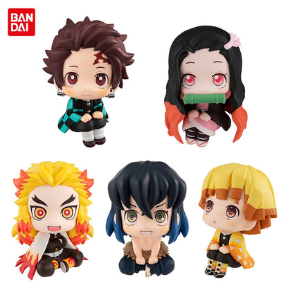 Anime Demon Slayer Figure 7cm Nezuko Tanjirou Zenitsu Inosuke Kyoujurou Kanawo Kawaii Toy Q Figural PVC Model Gift