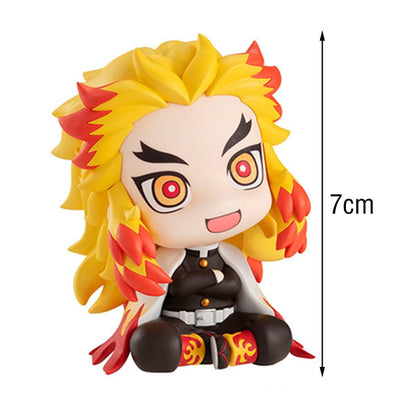 Anime Demon Slayer Figure 7cm Nezuko Tanjirou Zenitsu Inosuke Kyoujurou Kanawo Kawaii Toy Q Figural PVC Model Gift