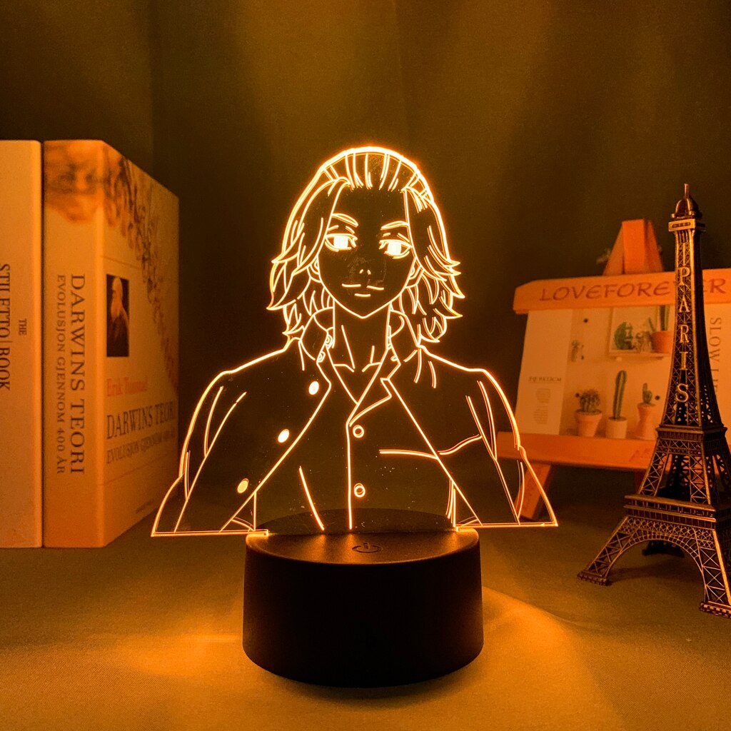 Led Lamp Tokyo Revengers Mikey for Child Bedroom Decor Night Light Birthday Gift Room Table Anime Tokyo Revengers 3d Light