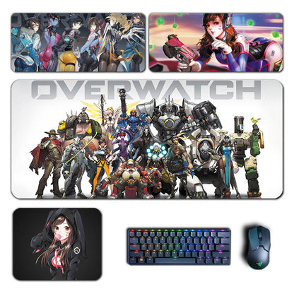 Gaming Overwatch Large Mouse Pad Dva Genji Hanzo Junkrat Mousepad Computer Laptop Gamer Pad PC Gaming Anime Accessories Desk Mat