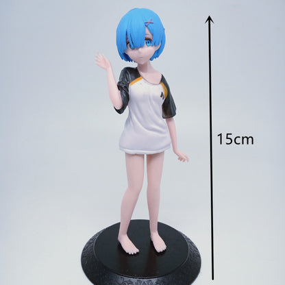 Anime Re: Zero In A Different World From Zero Rem Ram yellow skirt Figure cute Emilia PVC Action Figure Collection Model Toys