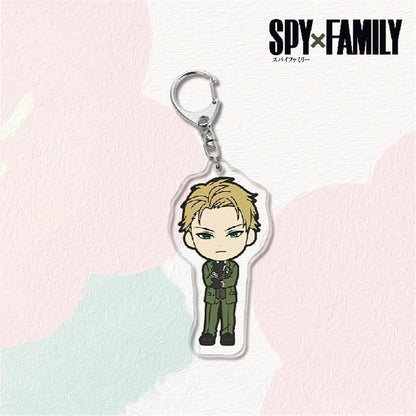 Kawaii Spy X Family Cosplay Keychain Twilight Yor Forger Anya Forger Keyring Cartoon Print Acrylic Key Chain Ring Anime Jewelry