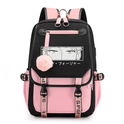 Spy X Family Anya Forger Anime Primary School Backpacks Waterproof Children School Bags Girls Travel Backpack SchoolBag Mochila