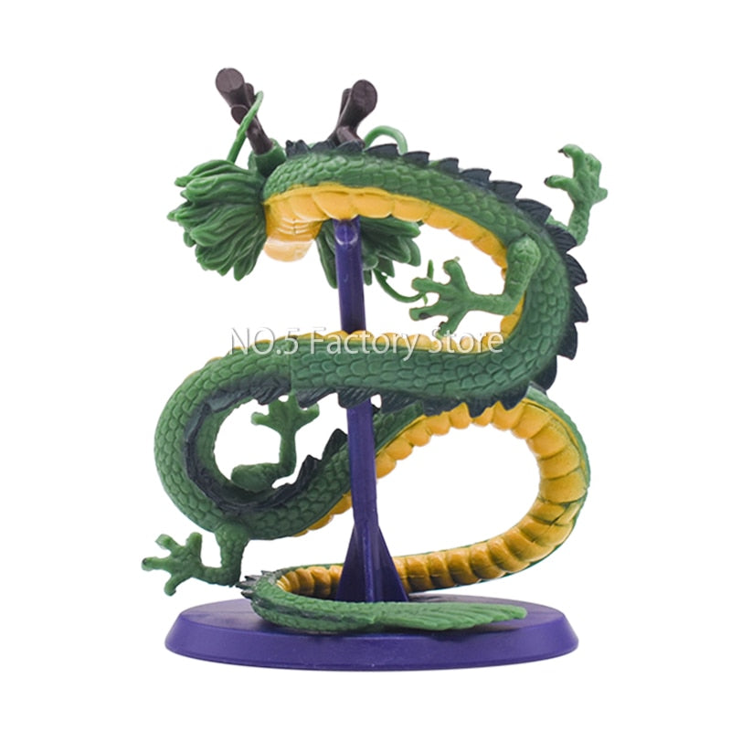 11cm Dragon Ball Cyan Dragon Handmade Model Cake Decoration DBZ Shenron Porunga Anime Figure Doll Toy Car Ornament Birthday Gift