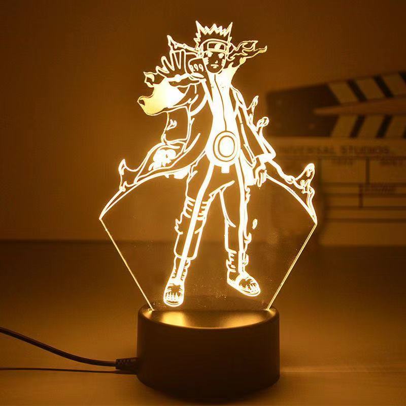 Anime Naruto Uzumaki LED Night Light  Kakashi Table lamp Toys Hatake Akatsuki Figures 3d Lamp Toys Birthday&amp;ChristmasGift