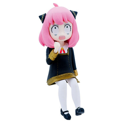 18CM Anya Forger PVC Replaceable Head Mini Spy X Family Figures Loid Forger Yor Forger Figurine Manga Doll Cute Toys