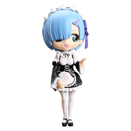 Japanese Anime 15cm Rem Re: Zero In A Different World From Zero Kawaii Qposket Girl Figure PVC Collection Model Toys