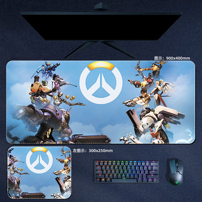 Gaming Overwatch Large Mouse Pad Dva Genji Hanzo Junkrat Mousepad Computer Laptop Gamer Pad PC Gaming Anime Accessories Desk Mat