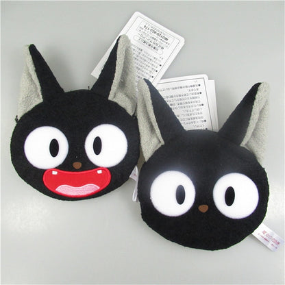 Hayao Studio Ghibli Miyazaki Kiki&#39;s Delivery Service JiJi Wallet Plush Toy Black Cat Kiki Keychain Purse Pendant Stuffed Toy