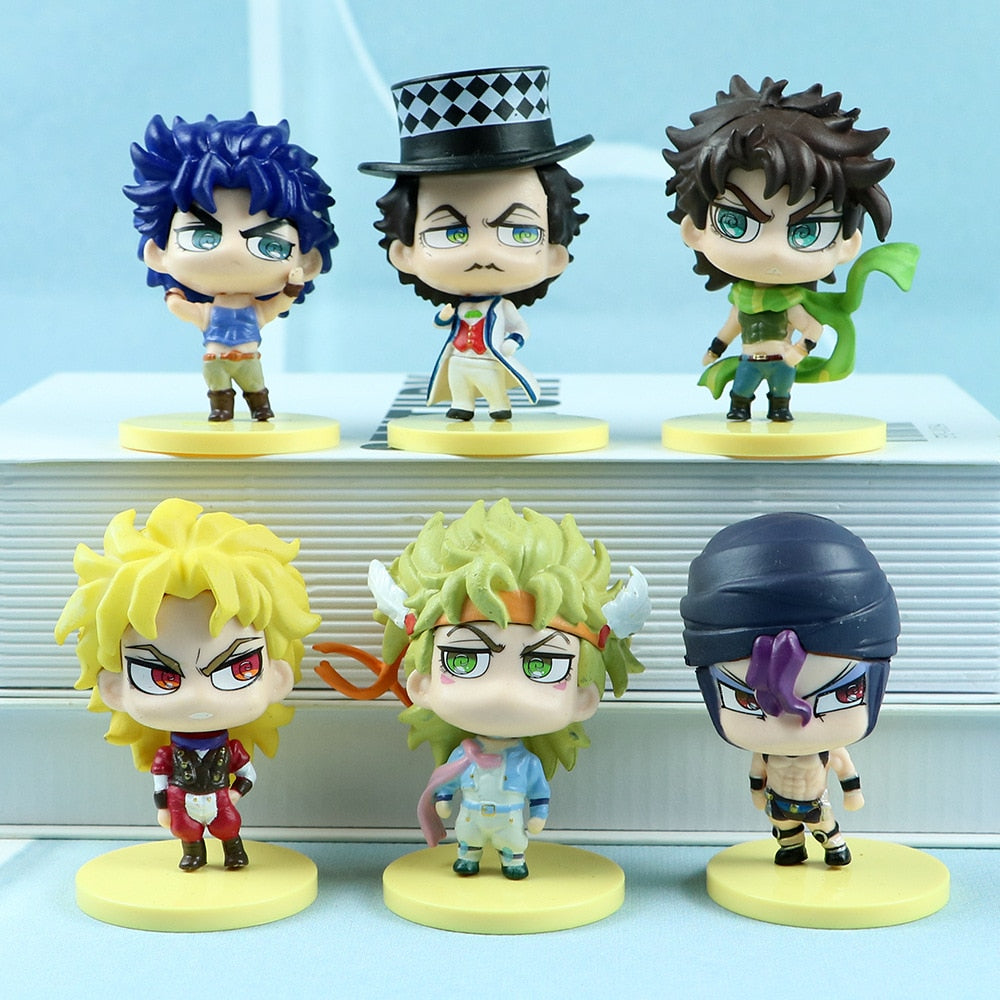 JoJo's Bizarre Adventure Doll Model Cartoon Q Version Twisted Egg Models Ornaments Anime Figures Pvc Model Toys