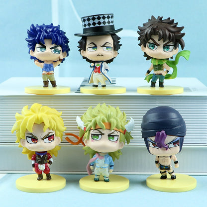 JoJo's Bizarre Adventure Doll Model Cartoon Q Version Twisted Egg Models Ornaments Anime Figures Pvc Model Toys