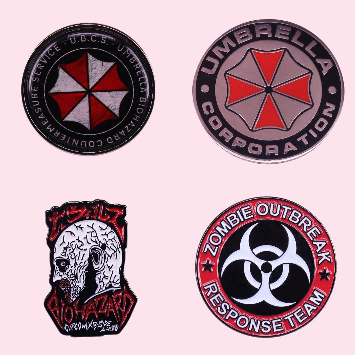 Biohazard Countermeasure Service Evil Resident Enamel Pin Custom Brooch Lapel Badges Fashion Accessories Jewelry Gifts Wholesale