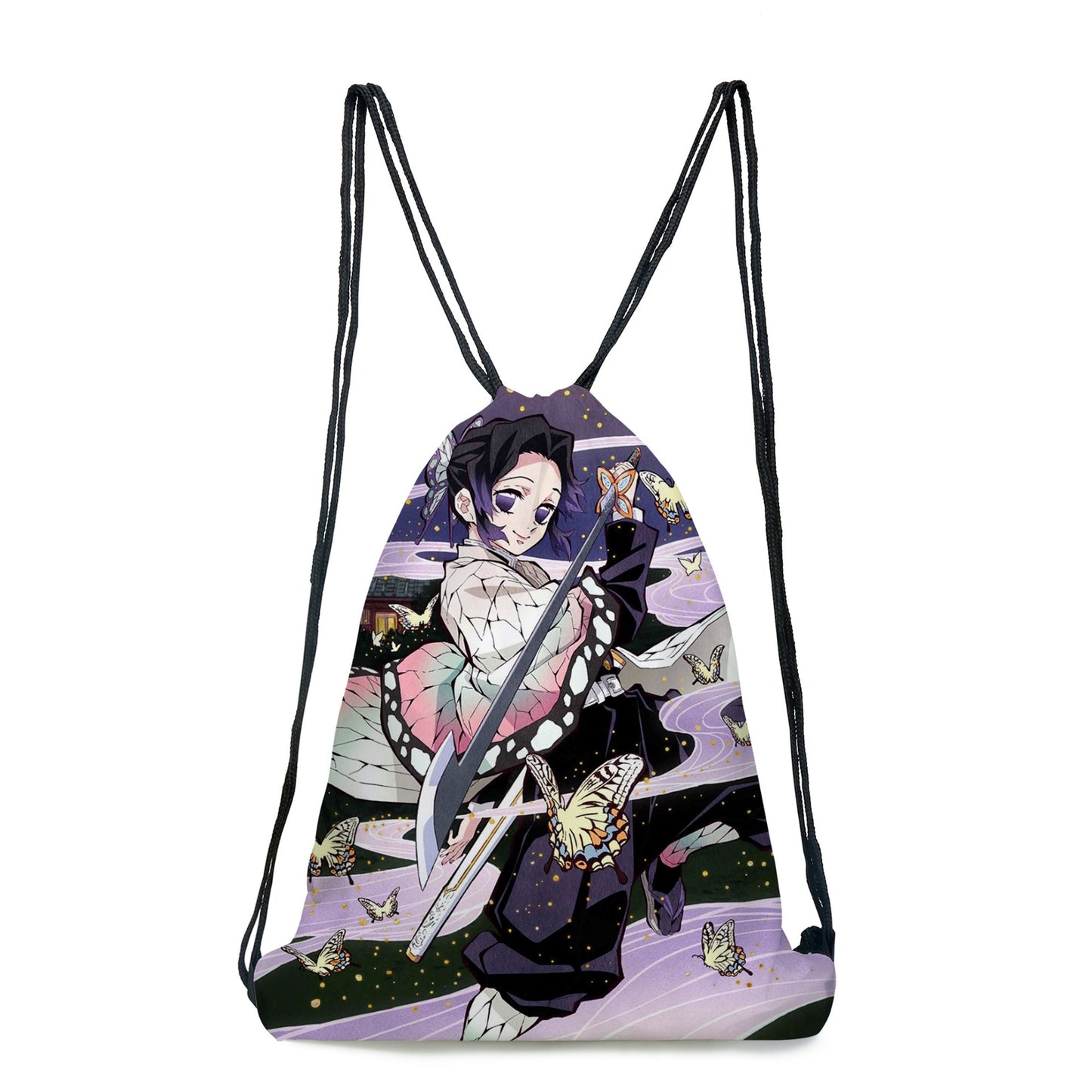 Japan Anime Kimetsu No Yaiba Demon Slayer Kamado Tanjirou Agatsuma Zenitsu Tomioka Giyuu Bunchy pocket Bag