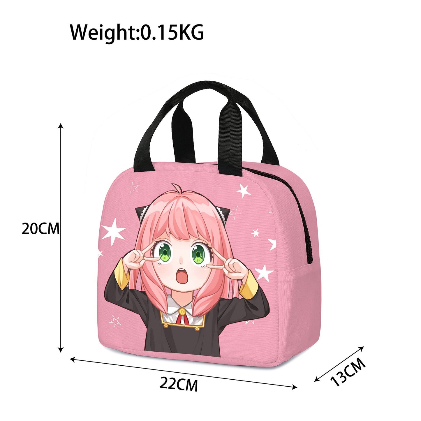 Spy X Family Anya Anime Insulated Polyester Lunch Bags Multifunction Cooler Thermal Food Women Men Travel Work Lunch Bags